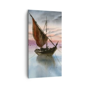 Canvas picture - Evening at the Port - 55x100 cm