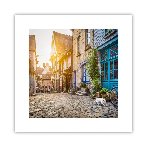 Poster - White Spirit of a Town - 30x30 cm