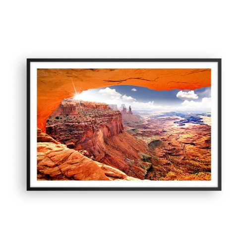Poster in black frame - Sculpted by Nature - 91x61 cm
