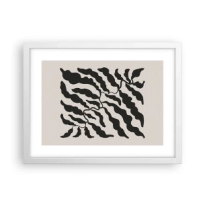 Poster in white frmae - Nature of a Square - 40x30 cm