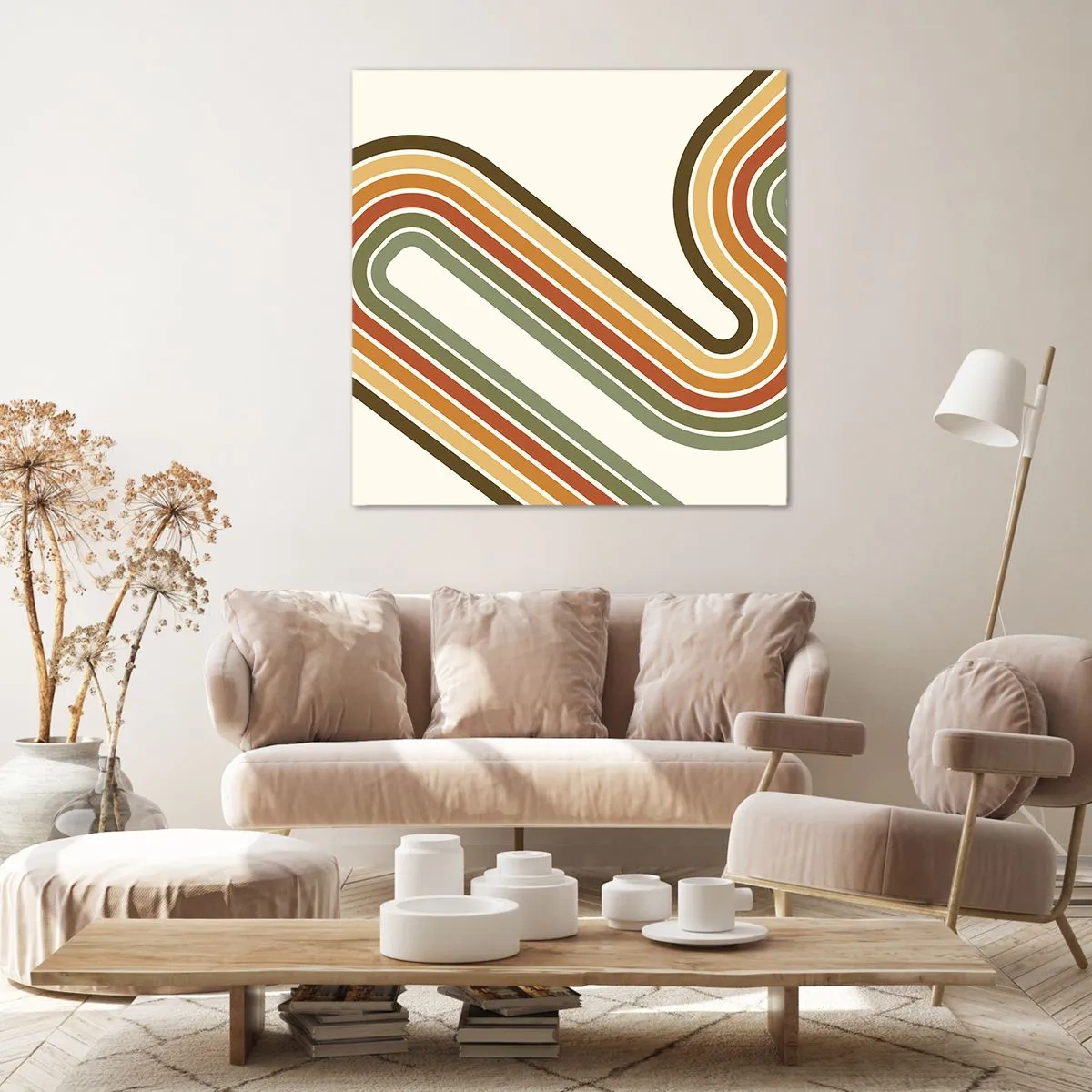 Canvas picture - Zigzaging towards the Goal - 50x50 cm