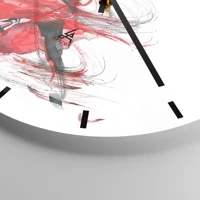 Clock face with lines