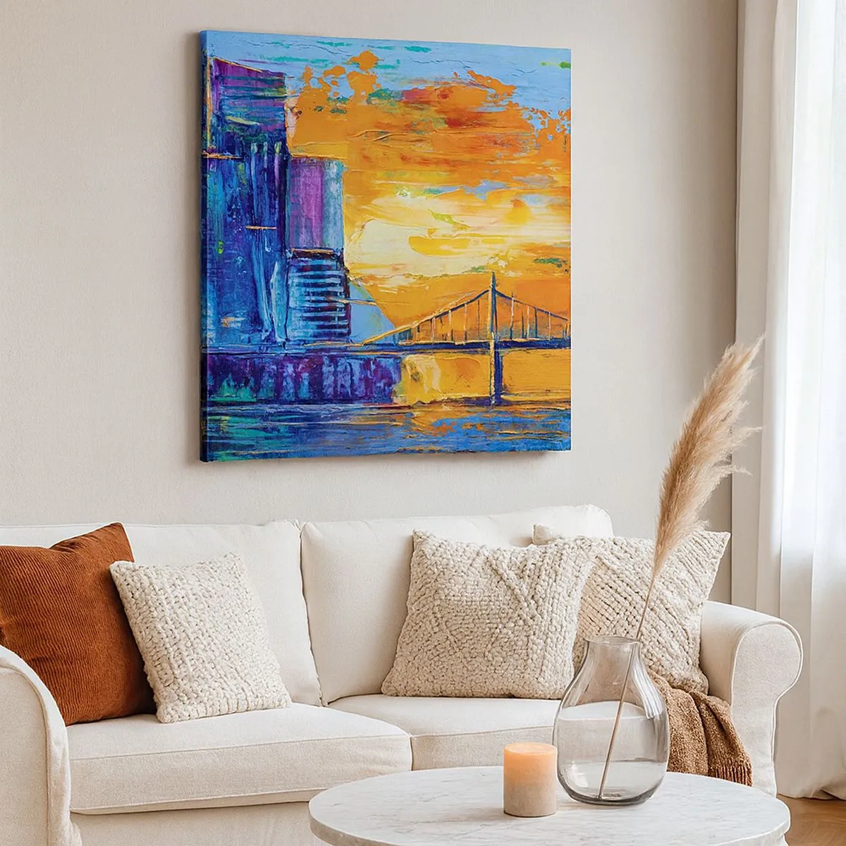 Canvas picture - Culture and Nature - 30x30 cm