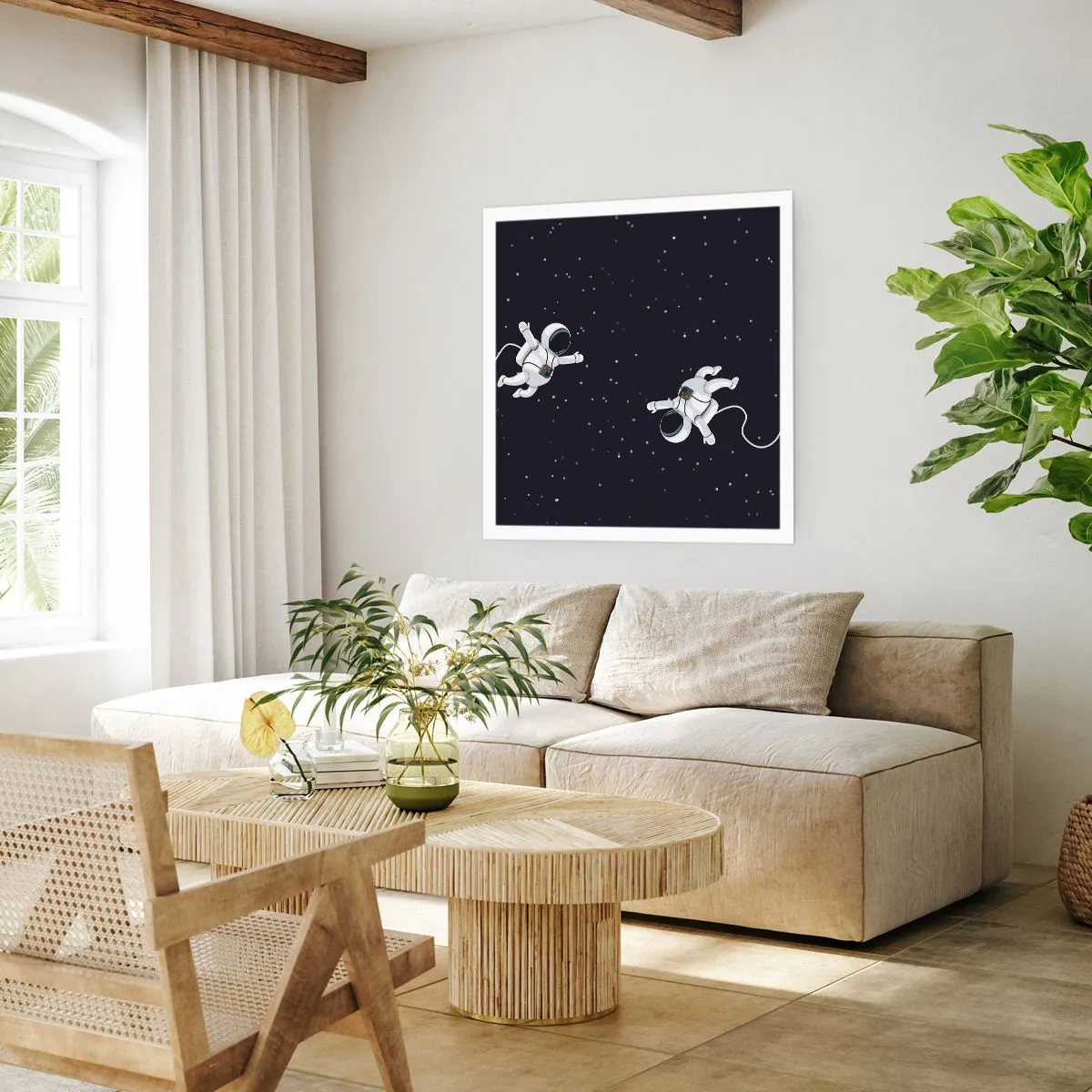 Poster - Space Dance - 30x30 cm