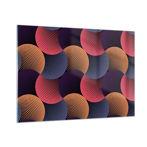 Glass picture - In a Circular Rhythm - 100x70 cm