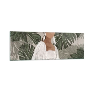 Glass picture - Exotic Portrait - 90x30 cm