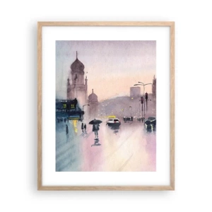 Poster in light oak frame - In a Rainy Fog - 40x50 cm