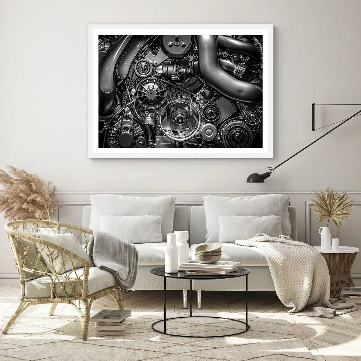 Poster in white frmae - Poetry of Mechanics - 50x40 cm