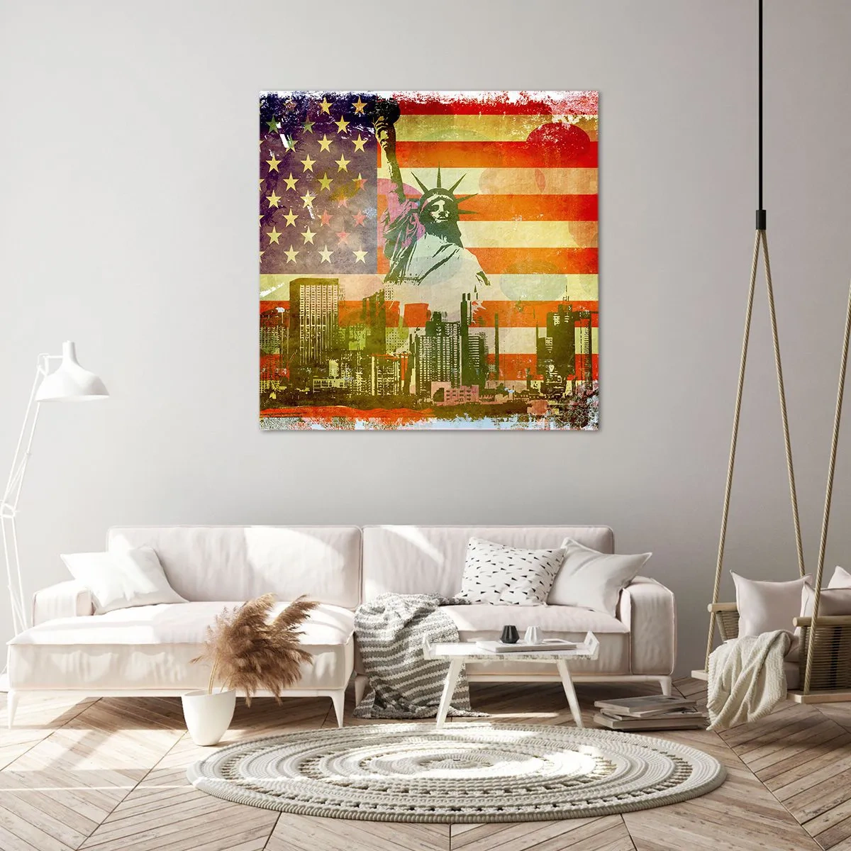 Canvas picture - Viva America! - 50x50 cm