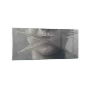 Glass picture - Not a Word - 120x50 cm