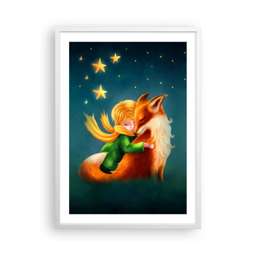 Poster in white frmae - Little Prince - 50x70 cm