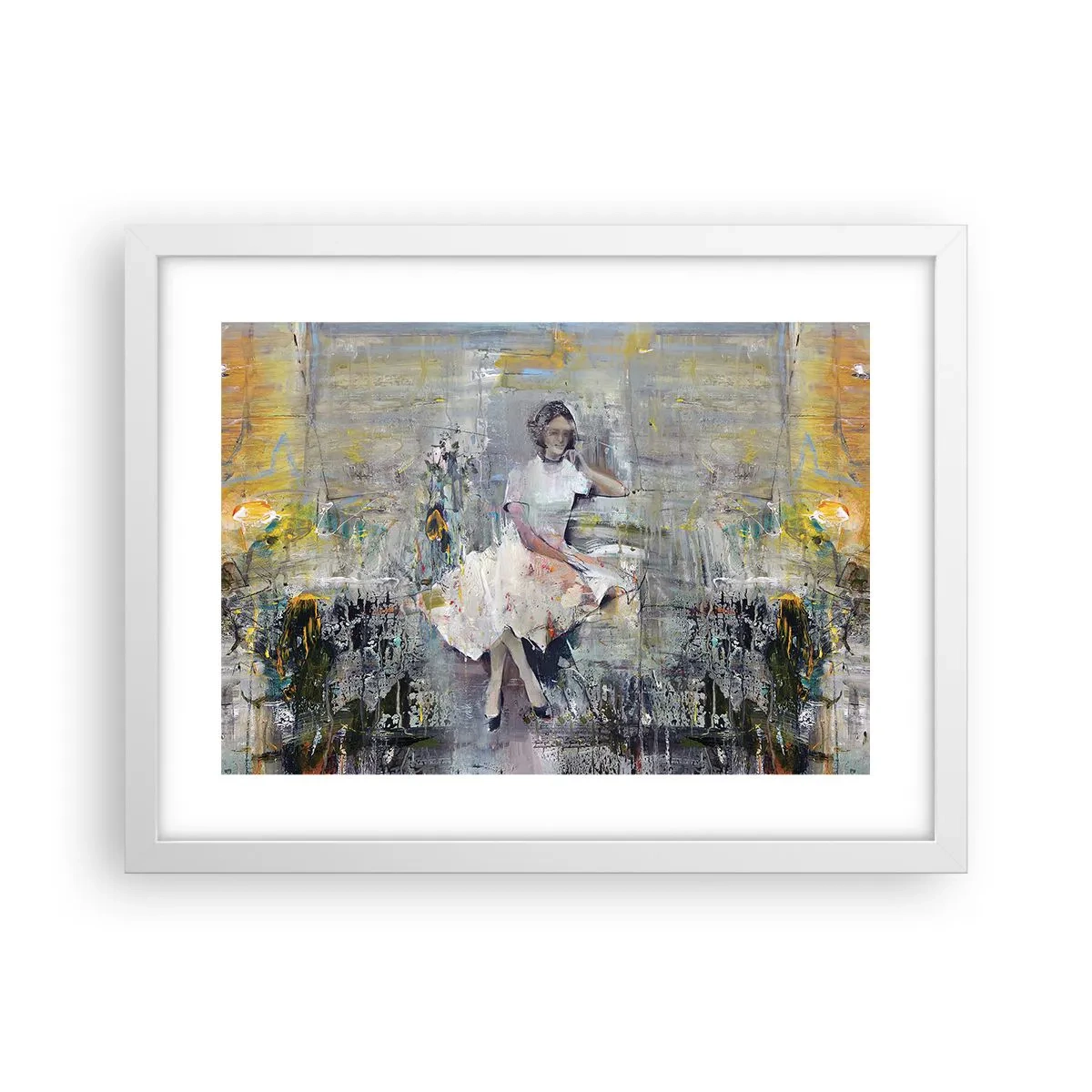 Poster in white frmae - Classical and Modern - 40x30 cm