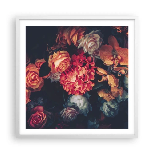 Poster in white frmae - Like at Dutch Masters - 60x60 cm