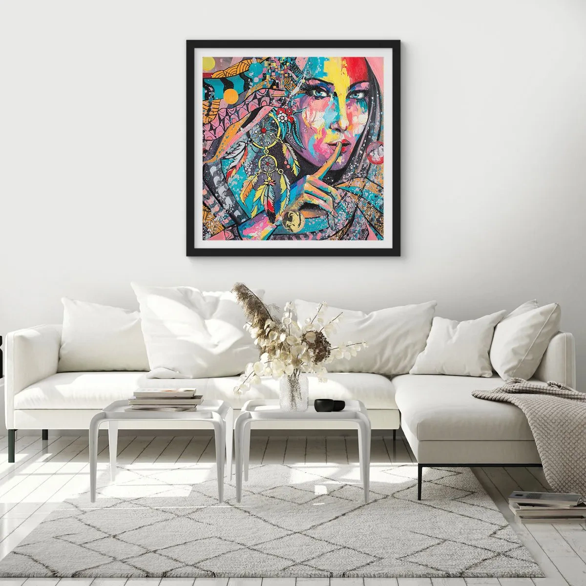 Poster in black frame - Don't Talk Until You Understand - 40x40 cm