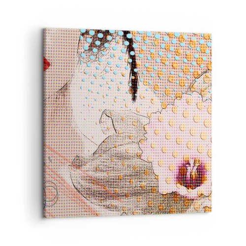 Canvas picture - Comic Heroine - 60x60 cm