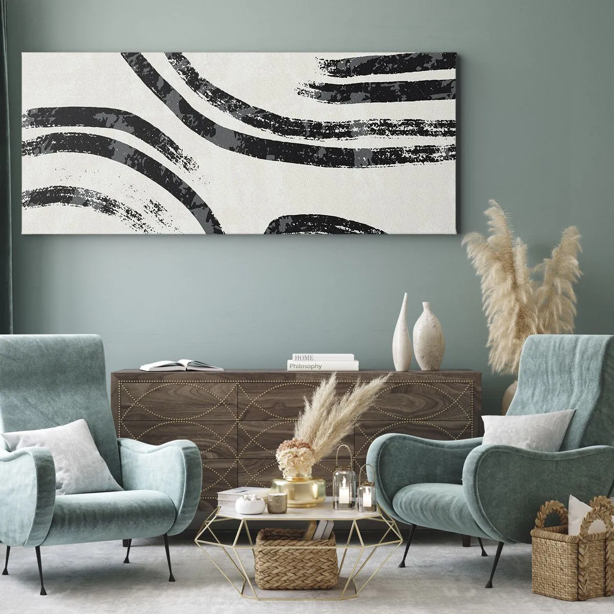 Canvas picture - Stopped Half Way - 100x40 cm