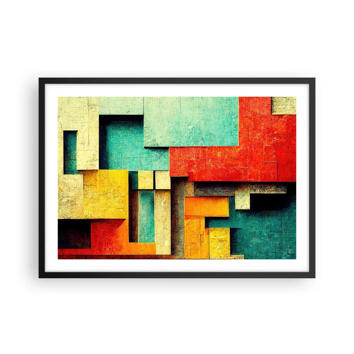 Poster in black frame - Festival of Right Angles - 70x50 cm