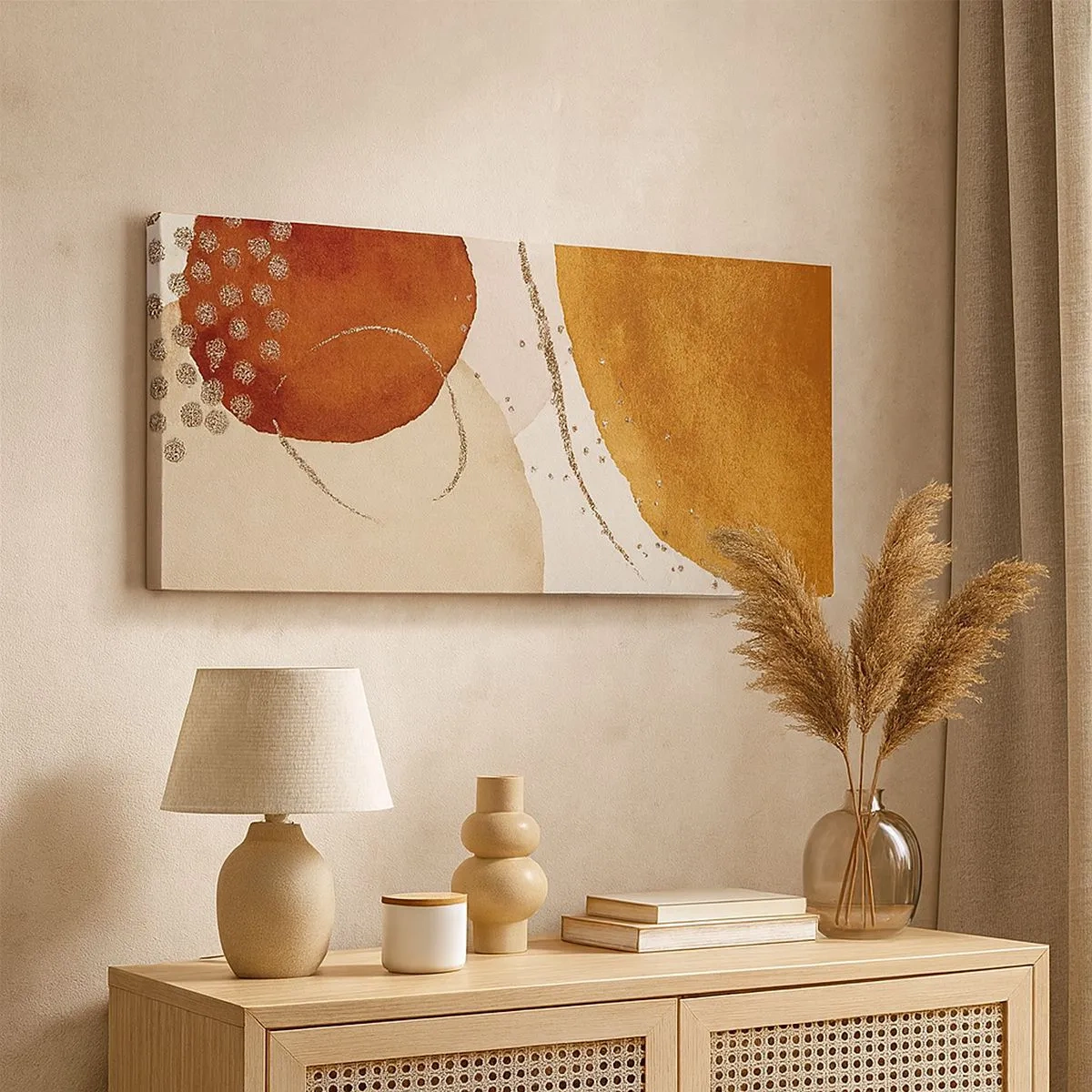 Canvas picture - Roundness and Movement - 100x40 cm