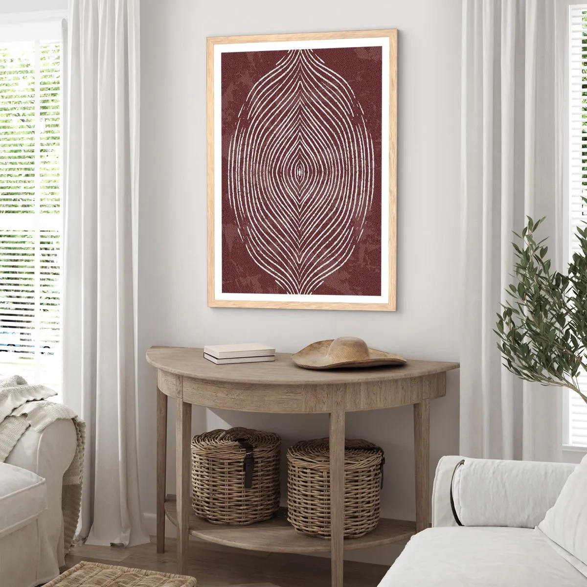 Poster in light oak frame - Space Talks - 40x50 cm