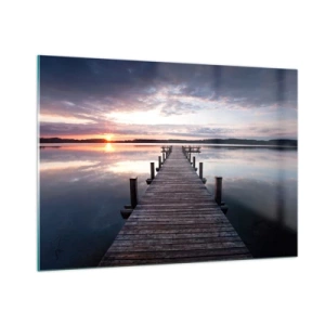 Glass picture - Quiet Border of Night and Day - 100x70 cm