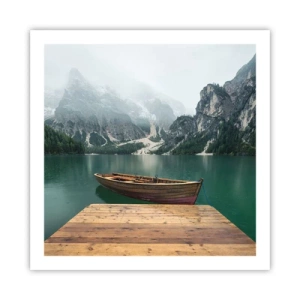 Poster - Boat Found Solitude - 60x60 cm