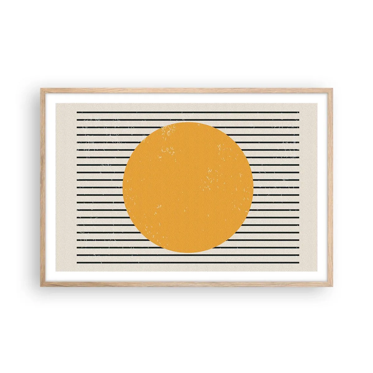 Poster in light oak frame - Power of Simplicity - 91x61 cm