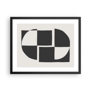 Poster in black frame - Antithesis-Synthesis - 50x40 cm