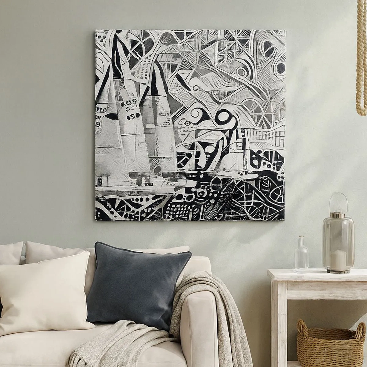 Canvas picture - Between Waves - 30x30 cm