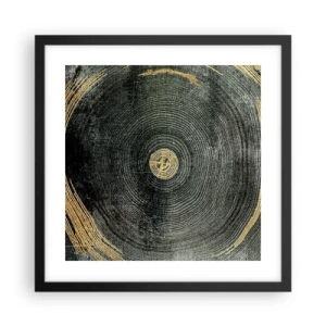 Poster in black frame - Change and Persistance - 40x40 cm