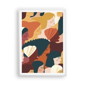 Poster in white frmae - Pure Womanhood - 70x100 cm