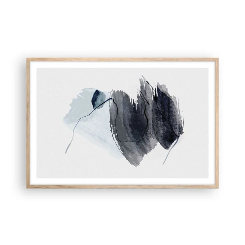 Poster in light oak frame - Intensity and Movement - 91x61 cm