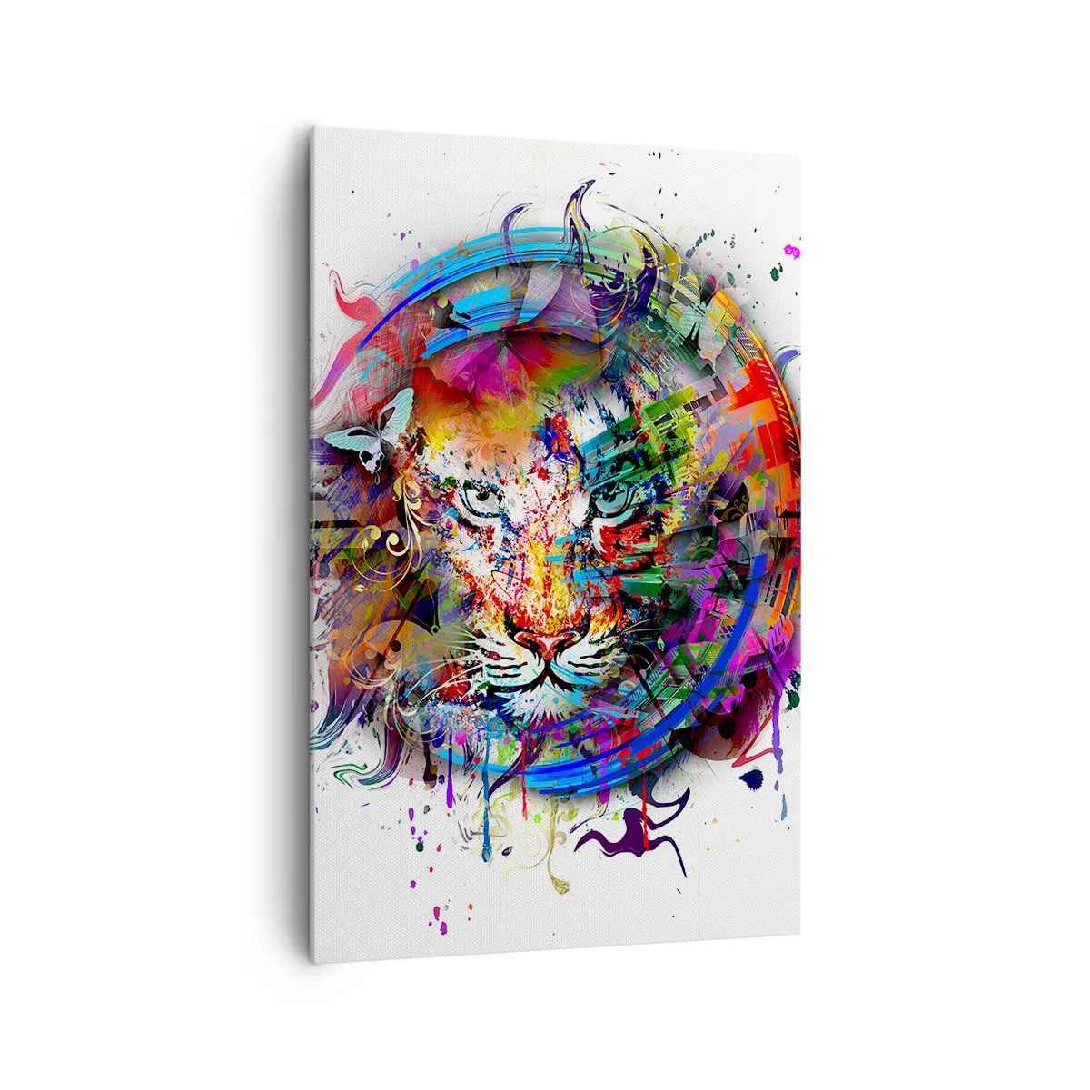 Canvas picture - Behind Rainbow Curtain - 80x120 cm