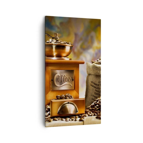 Canvas picture - Grains Crunching, Grinder Rumbling - 45x80 cm