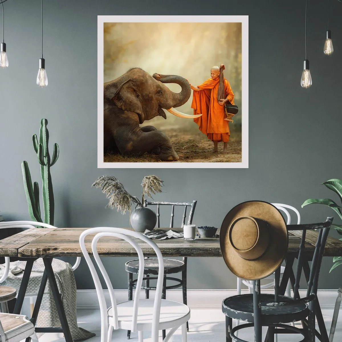 Poster - Unexpected Meeting - 30x30 cm