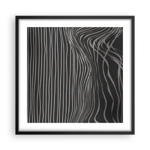 Poster in black frame - Rhythm and Accent - 50x50 cm