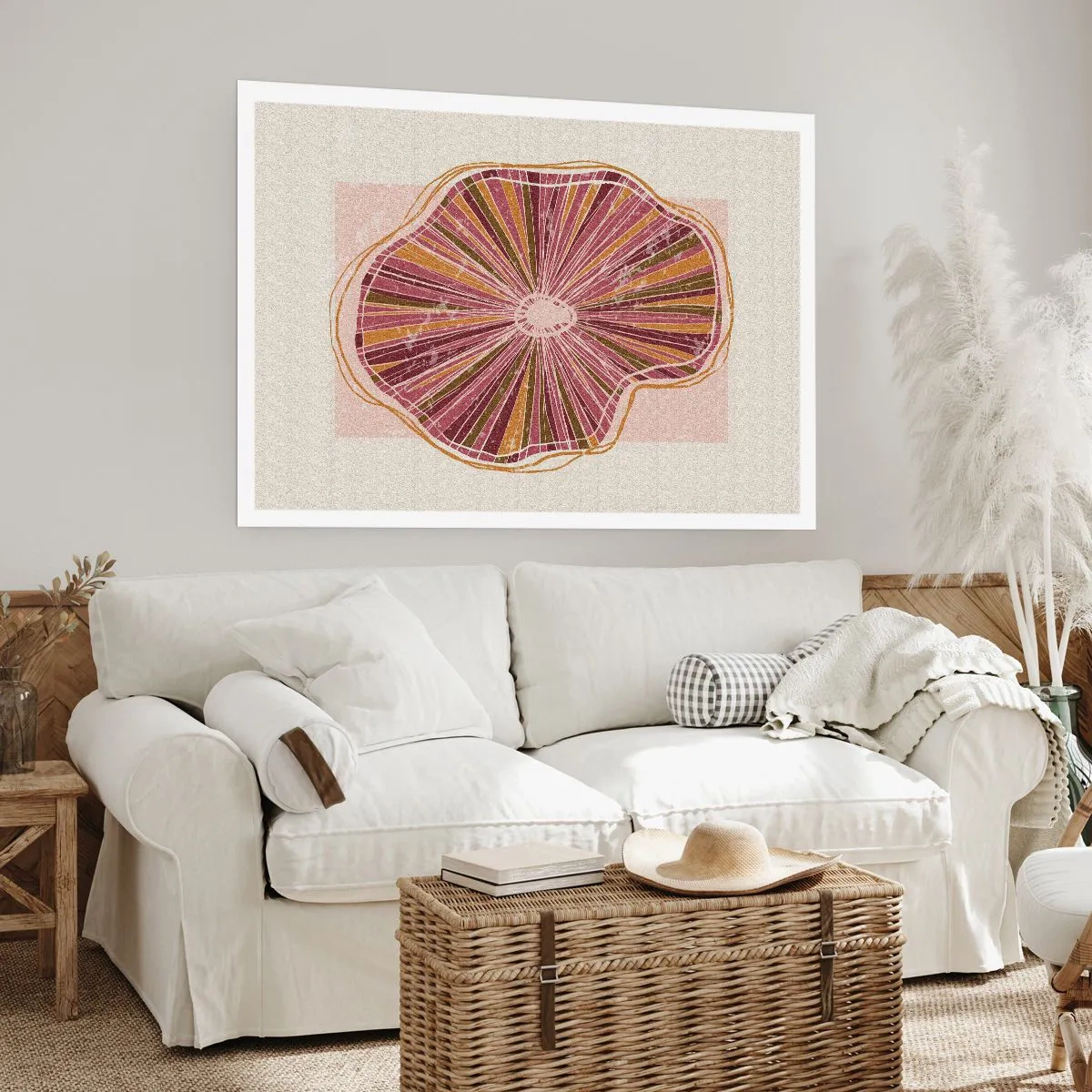 Poster - Radial Abstract - 70x50 cm