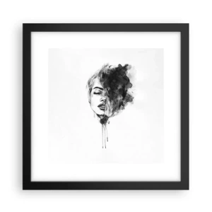 Poster in black frame - What Does a Girl Dream about? - 30x30 cm