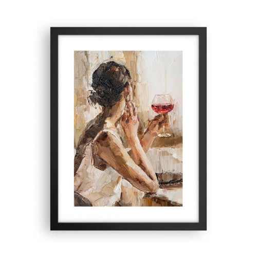 Poster in black frame - Taste of a Good Moment - 30x40 cm