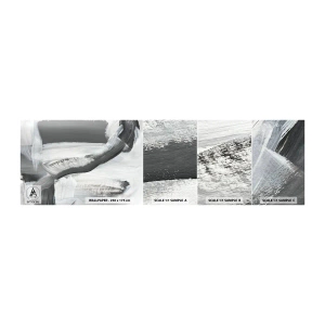 Photo Wallpaper Sample Self-Adhesive Deluxe Sticker - With a Decisive Move - Piece, Paint, Mazance - 100x30 cm