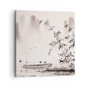 Canvas picture - Quiet As a Rice Field - 70x70 cm
