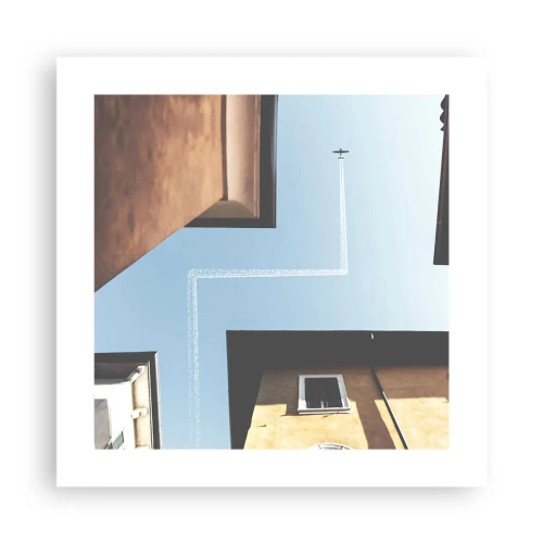 Poster - Above City Maze - 40x40 cm