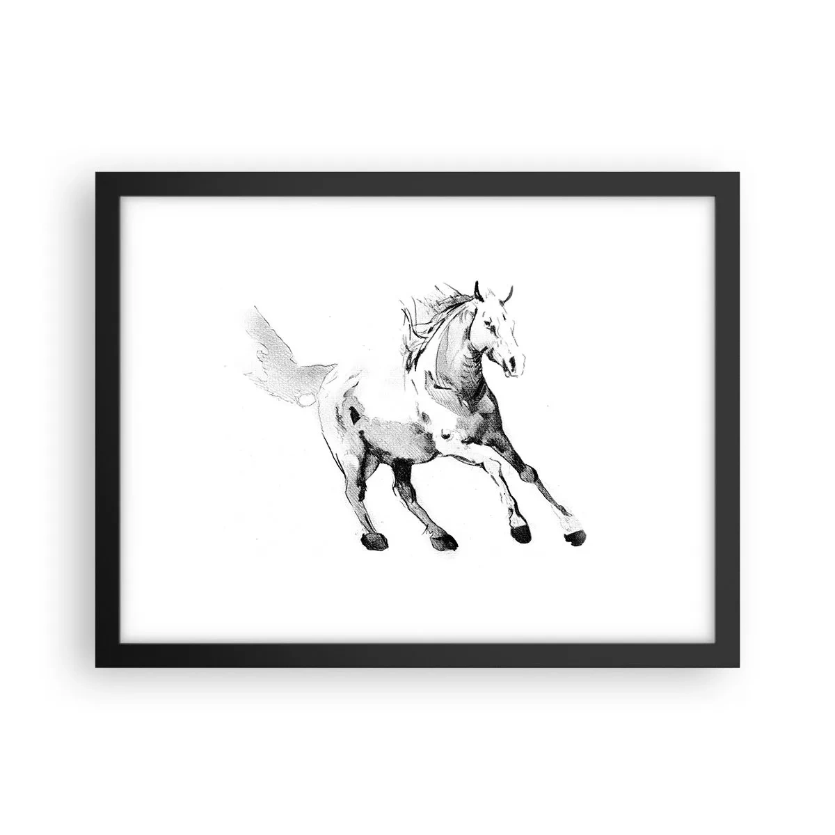 Poster in black frame - Untamed Soul - 40x30 cm
