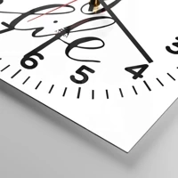 Clock face with numbers