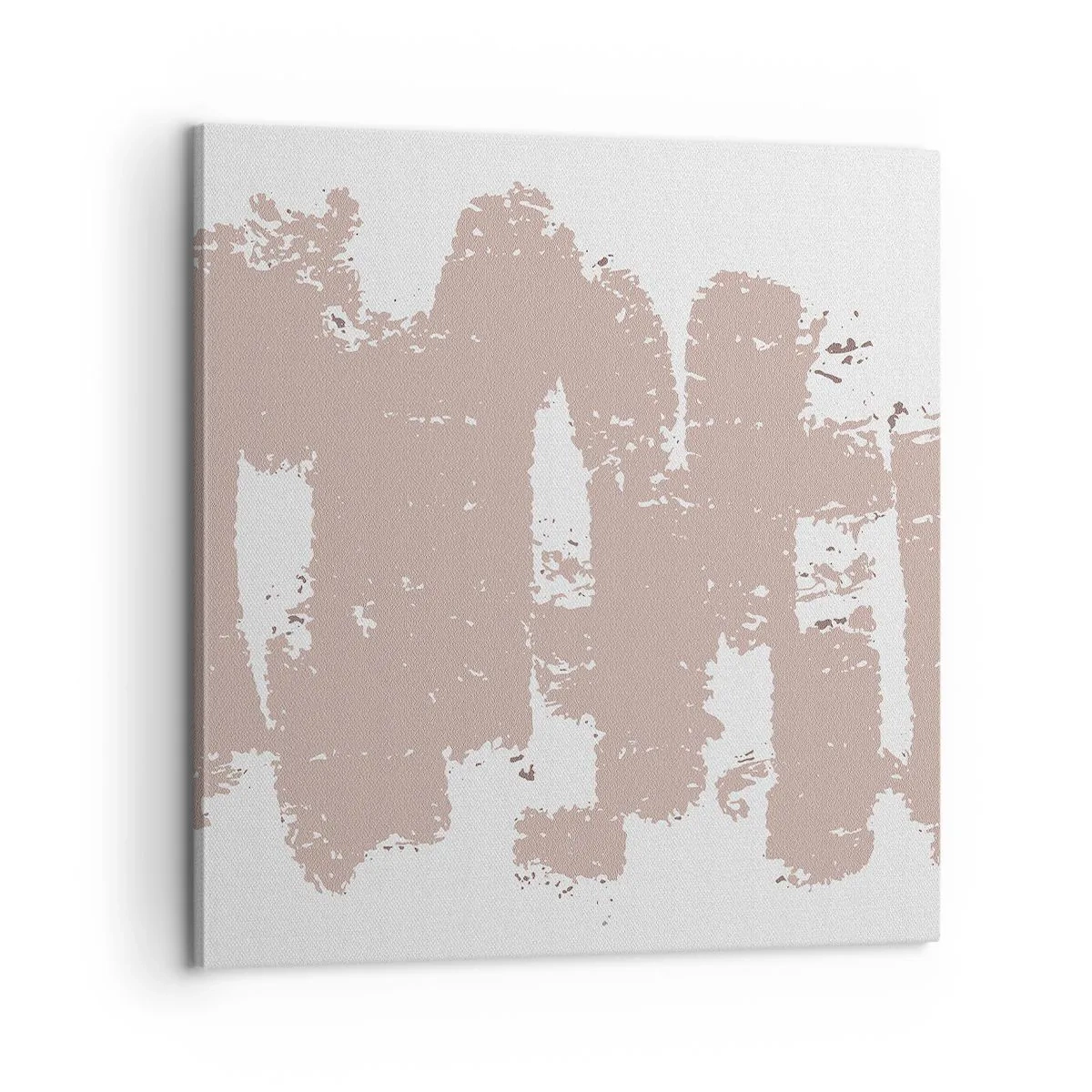 Canvas picture - Abstract in Delicate Pink - 60x60 cm