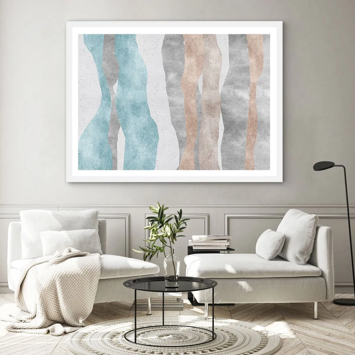 Poster in white frmae - Study of Continuity - 91x61 cm