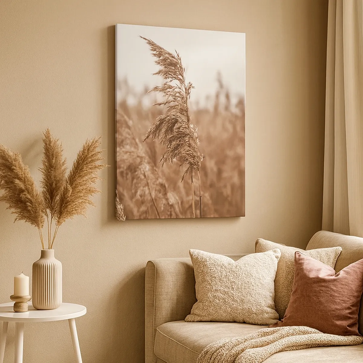 Canvas picture - Autumn Has Arrived in the Fields - 50x70 cm