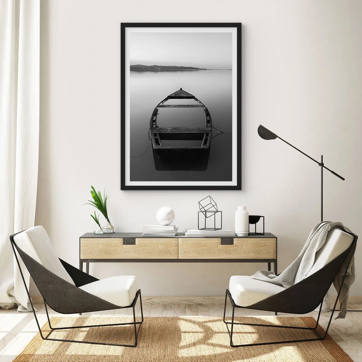 Poster in black frame - Longing and Melancholy - 30x40 cm