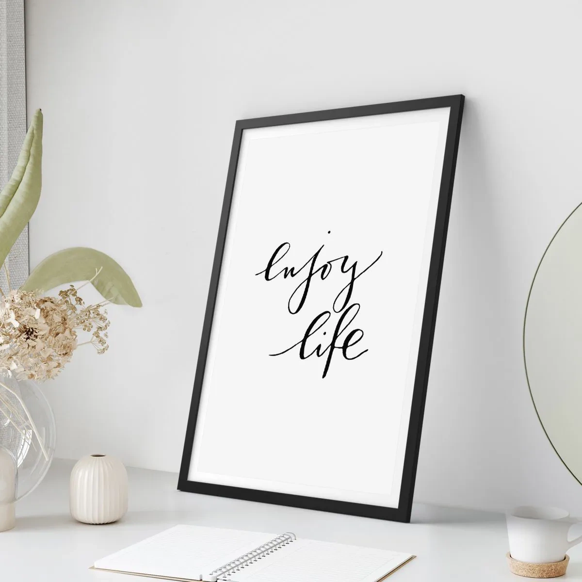 Poster in black frame - Nothing to Add… - 70x100 cm