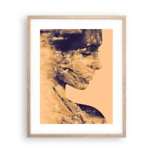 Poster in light oak frame - Naturally Beautiful - 40x50 cm