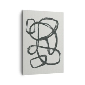 Canvas picture - Abstract in Loops - 50x70 cm
